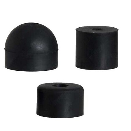 Electriduct SBR Recessed Bumpers, Round, 1/2"D x 1/4"H, GR-OMAR-852, PK 300 GR-OMAR-852